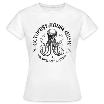 House Music ☆ Otopusy House Music ☆ - Frauen T-Shirt - Weiß - Vorne - AI Model Female 172 dark (172cm)