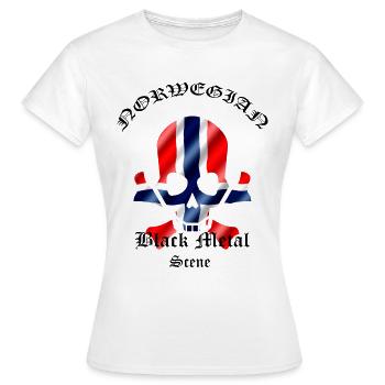Norwegian Black Metal Scene - T-shirt Femme - blanc - Devant - AI Model Female 172 dark (172cm)