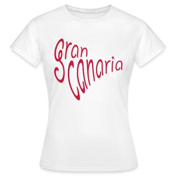 Gran Canaria - Frauen T-Shirt - Weiß - Vorne - AI Model Female 172 dark (172cm)