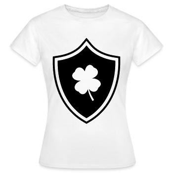 Armoiries du trèfle - T-shirt Femme - blanc - Devant - AI Model Female 172 dark (172cm)