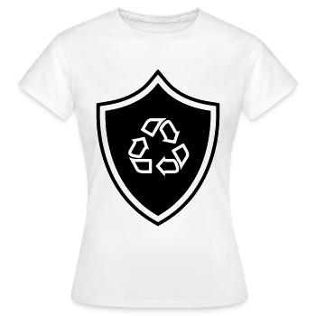 Armoiries de recyclage - T-shirt Femme - blanc - Devant - AI Model Female 172 dark (172cm)