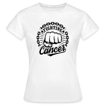 Je lutte contre le cancer - T-shirt Femme - blanc - Devant - AI Model Female 172 dark (172cm)