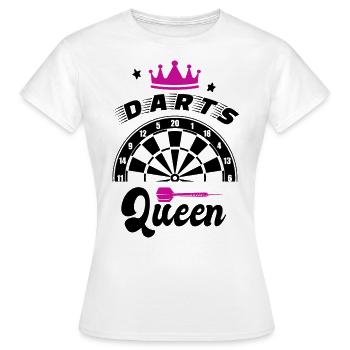Reine des fléchettes - T-shirt Femme - blanc - Devant - AI Model Female 172 dark (172cm)