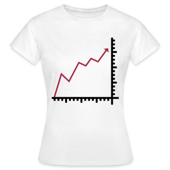 Diagramm - Frauen T-Shirt - Weiß - Vorne - AI Model Female 172 dark (172cm)