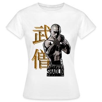 Kung Fu - T-shirt Femme - blanc - Devant - AI Model Female 172 dark (172cm)