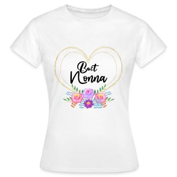 Bedste Nonna Bedste Bedstemor Italiensk Bedstemor Schweizisk Bedstemor - Dame-T-shirt - hvid - Foran - AI Model Female 172 dark (172cm)