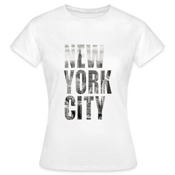 New York Manhattan - T-shirt Femme - blanc - Devant - AI Model Female 172 dark (172cm)