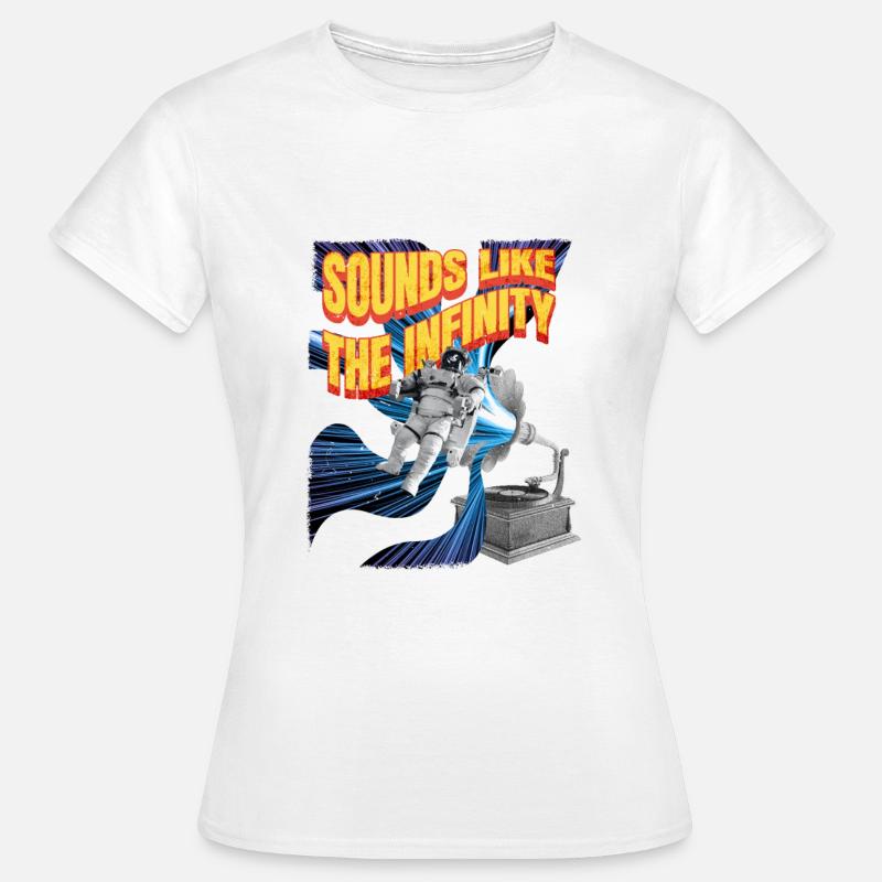 ElementTextsMusicAstronaut Design - Women's T-Shirt - white