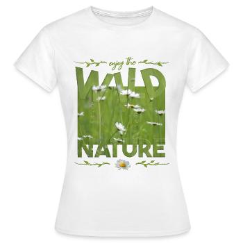 Nature sauvage Nature sauvage - T-shirt Femme - blanc - Devant - AI Model Female 172 dark (172cm)