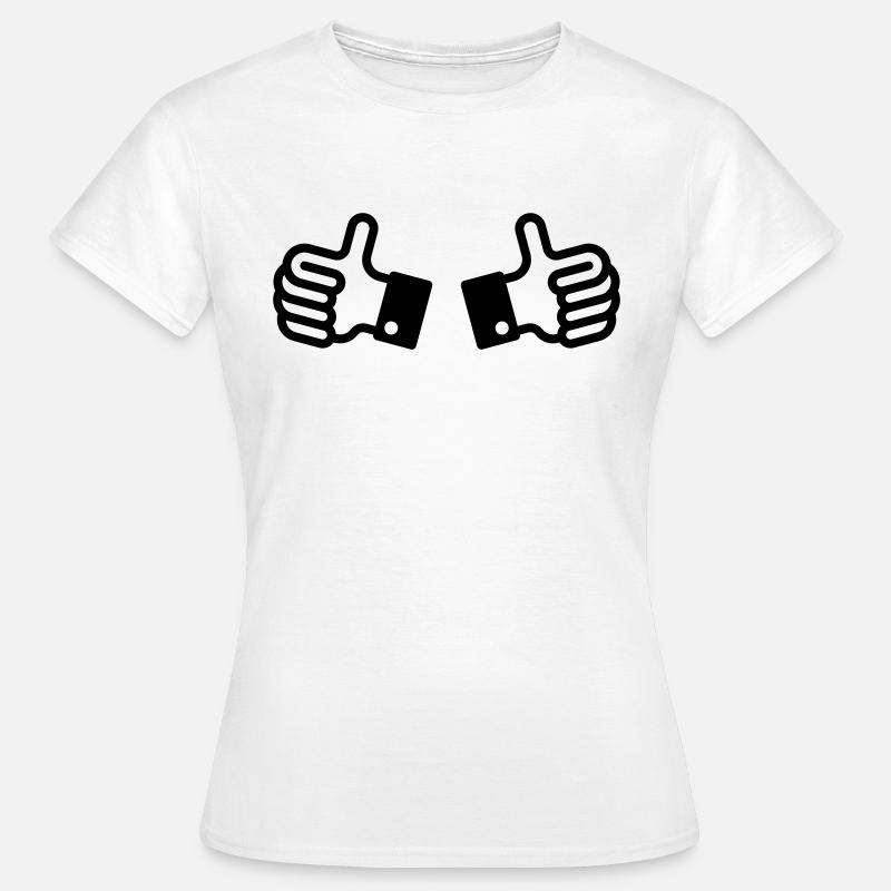 Thumbs up / Thumbs up (2) - Maglietta da donna - bianco