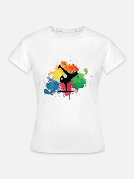 Break dancers - Frauen T-Shirt - Weiß