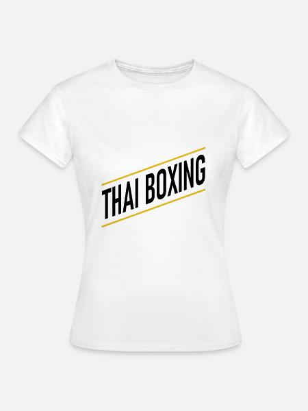Thai Boxer - Frauen T-Shirt - Weiß