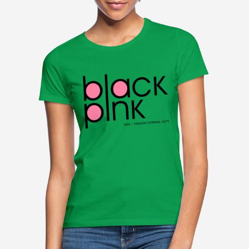schwarzer rosa Modestil - Frauen T-Shirt