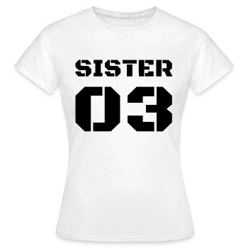Third Sister - Sister 03 - Women's T-Shirt - white - Front - AI Model Female 172 dark (172cm)