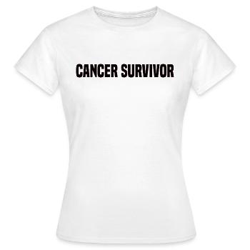 Cancer Survivor - Women's T-Shirt - white - Front - AI Model Female 172 dark (172cm)