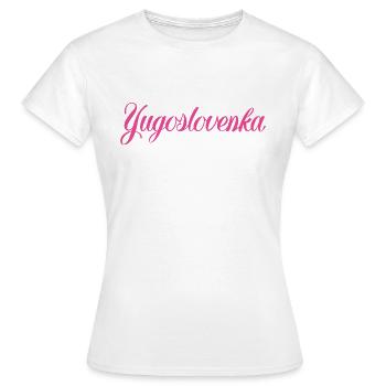 jugoslovenka - Frauen T-Shirt - Weiß - Vorne - AI Model Female 172 dark (172cm)