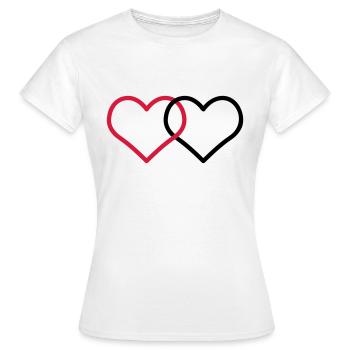 Marriage alliances heart Corazone alianzas Herz - Women's T-Shirt - white - Front - AI Model Female 172 dark (172cm)