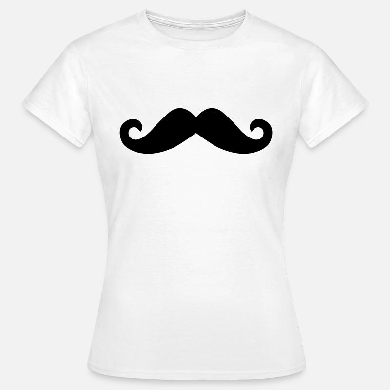 Handlebar mustache - Women's T-Shirt - white