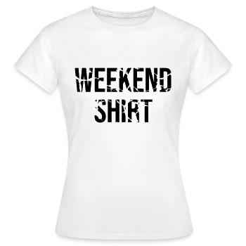Wochenende - Frauen T-Shirt - Weiß - Vorne - AI Model Female 172 dark (172cm)