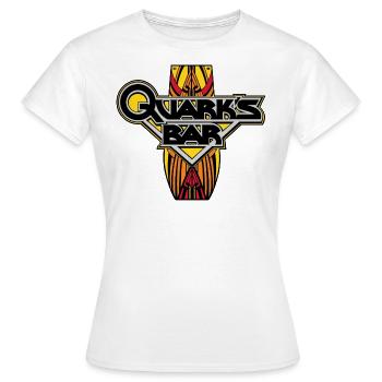 Star Trek Deep Space Nine Quark´s Bar - T-shirt Femme - blanc - Devant - AI Model Female 172 dark (172cm)