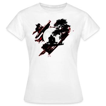 Au clair de la lune - T-shirt Femme - blanc - Devant - AI Model Female 172 dark (172cm)