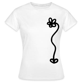 Augsburgblume - Frauen T-Shirt - Weiß - Vorne - AI Model Female 172 dark (172cm)