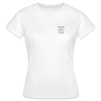 Zone sans pantalons - T-shirt Femme - blanc - Devant - AI Model Female 172 dark (172cm)