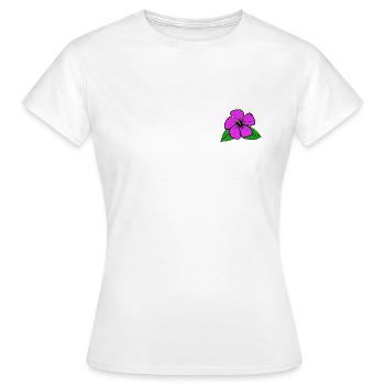 Blüte - Frauen T-Shirt - Weiß - Vorne - AI Model Female 172 dark (172cm)