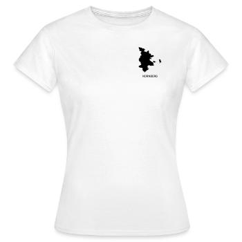 Nürnberg - Frauen T-Shirt - Weiß - Vorne - AI Model Female 172 dark (172cm)