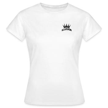 illusion - Women's T-Shirt - white - Front - AI Model Female 172 dark (172cm)