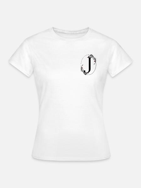 Buchstabe J - Frauen T-Shirt - Weiß