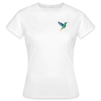 Colibri - Single - T-shirt Femme - blanc - Devant - AI Model Female 172 dark (172cm)