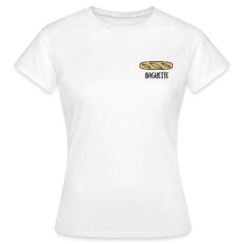 Französisches Baguette - Frauen T-Shirt - Weiß - Vorne - AI Model Female 172 dark (172cm)