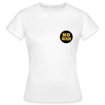 No war - Frauen T-Shirt - Weiß - Vorne - AI Model Female 172 dark (172cm)