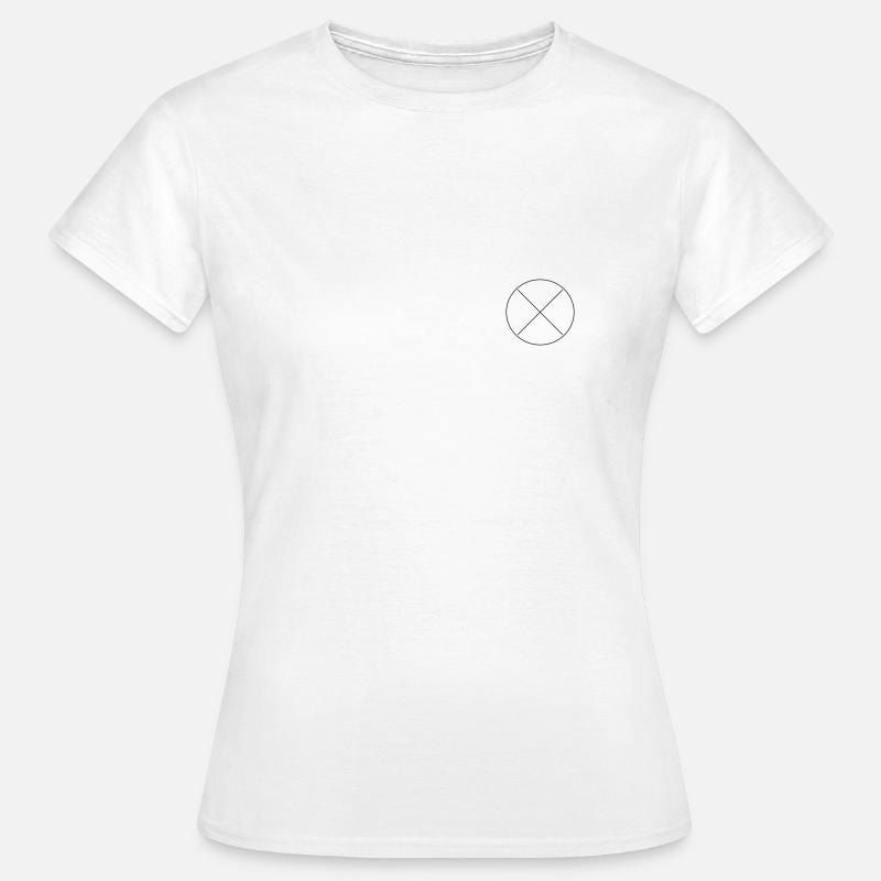 Circle with cross - Women's T-Shirt - white