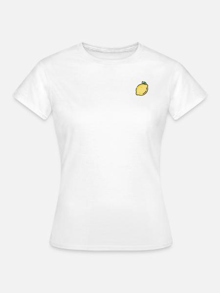Zitronenfrische Eleganz - Frauen T-Shirt - Weiß