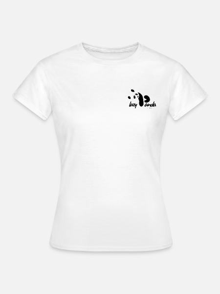 Lazy Panda - Frauen T-Shirt - Weiß