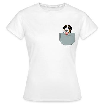 GSS in Tasche - Frauen T-Shirt - Weiß - Vorne - AI Model Female 172 dark (172cm)