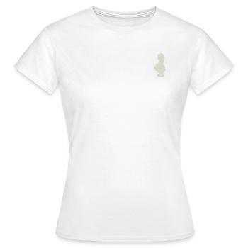 Skulptur Kunst Logo - Frauen T-Shirt - Weiß - Vorne - AI Model Female 172 dark (172cm)