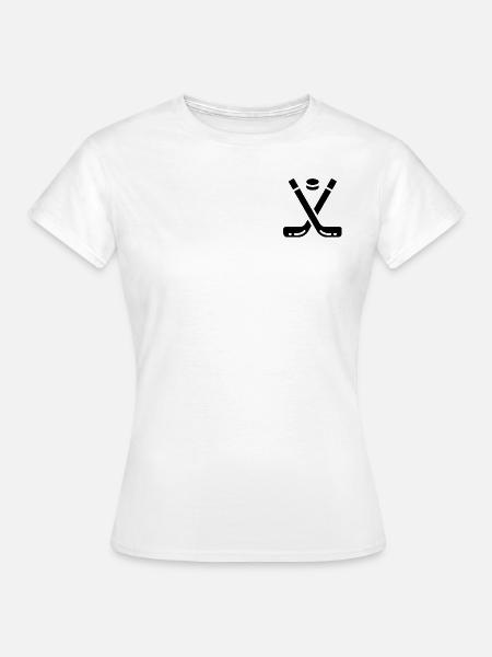 Hockey - Frauen T-Shirt - Weiß