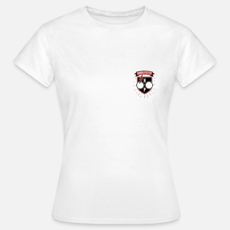 Harry Potter Flash, Glasses And Initials - Women's T-Shirt - white