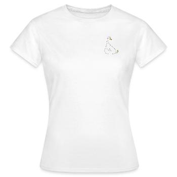 sitting goose - Women's T-Shirt - white - Front - AI Model Female 172 dark (172cm)