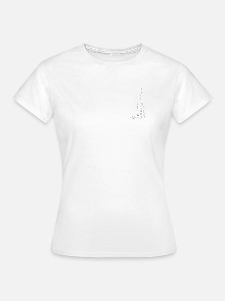 Stiletto-Silhouette Noir - Frauen T-Shirt - Weiß