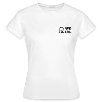 Cyber girl - T-shirt Femme - blanc - Devant - AI Model Female 172 dark (172cm)