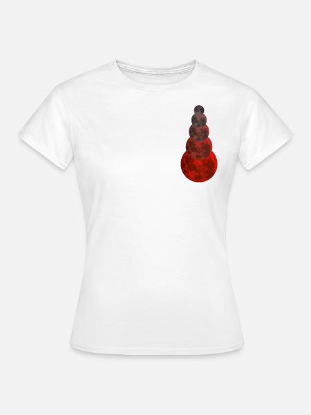 Red Moon - Frauen T-Shirt - Weiß