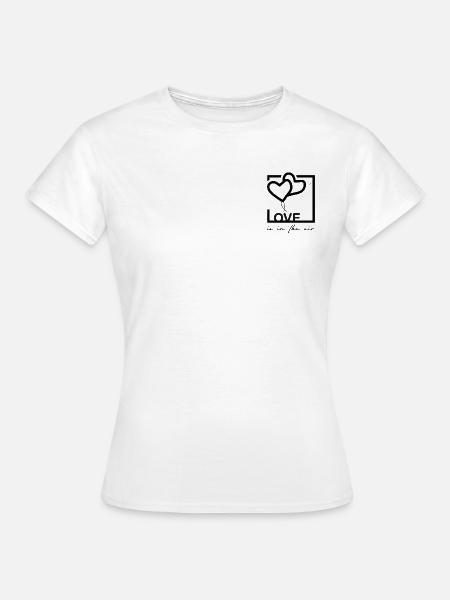 Love is in the air - Frauen T-Shirt - Weiß