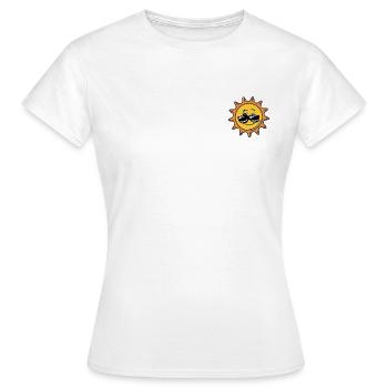 Sun - Women's T-Shirt - white - Front - AI Model Female 172 dark (172cm)