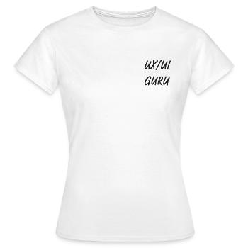 UX/UI Guru - Frauen T-Shirt - Weiß - Vorne - AI Model Female 172 dark (172cm)