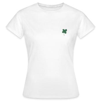 Glück Klee - Frauen T-Shirt - Weiß - Vorne - AI Model Female 172 dark (172cm)