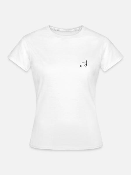 Note - Frauen T-Shirt - Weiß